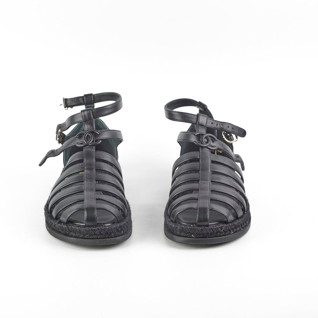 Chanel Roman Sandals Size 40