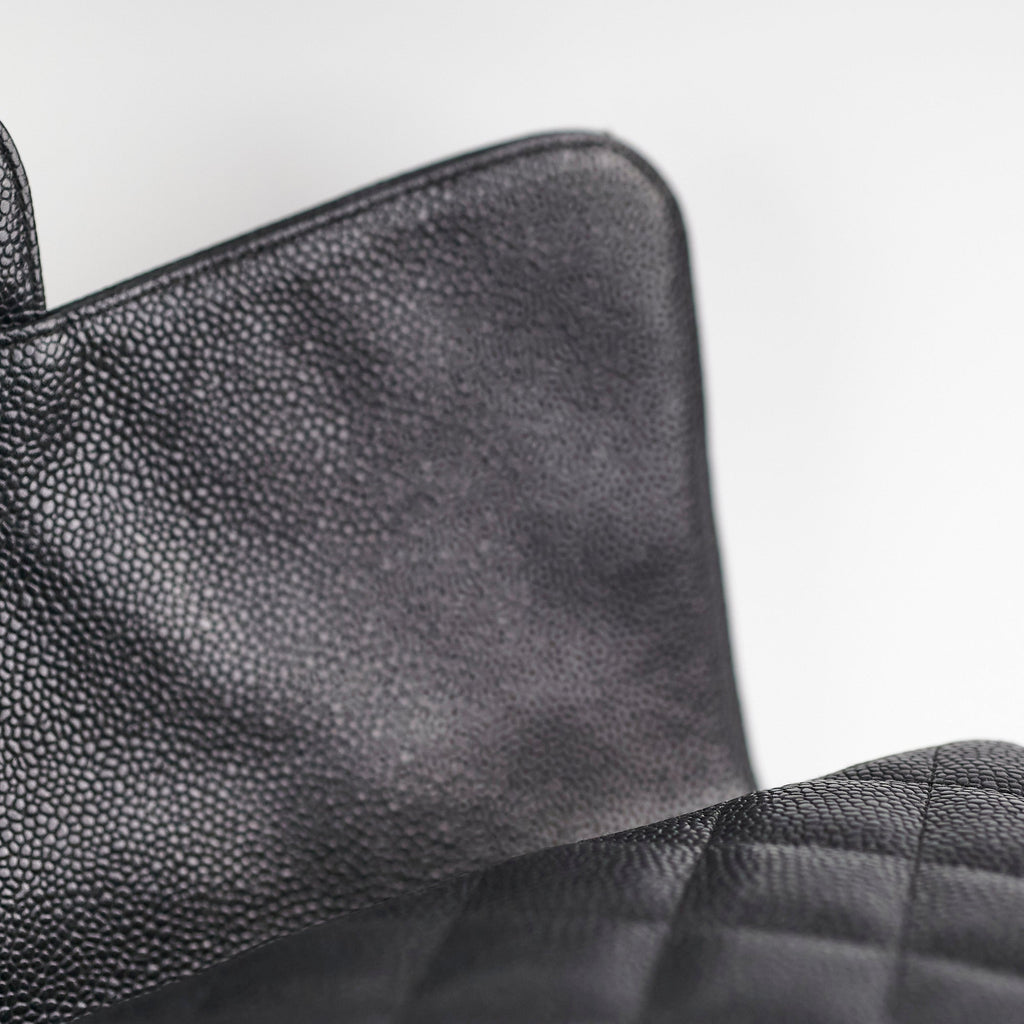 Chanel Jumbo Classic Single Flap Caviar Black