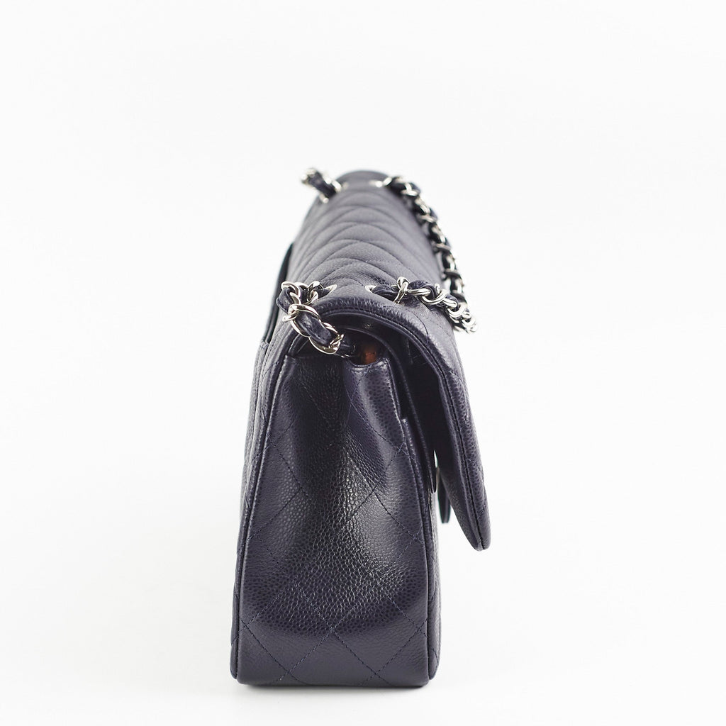 Chanel Jumbo Classic Double Flap Caviar Purple