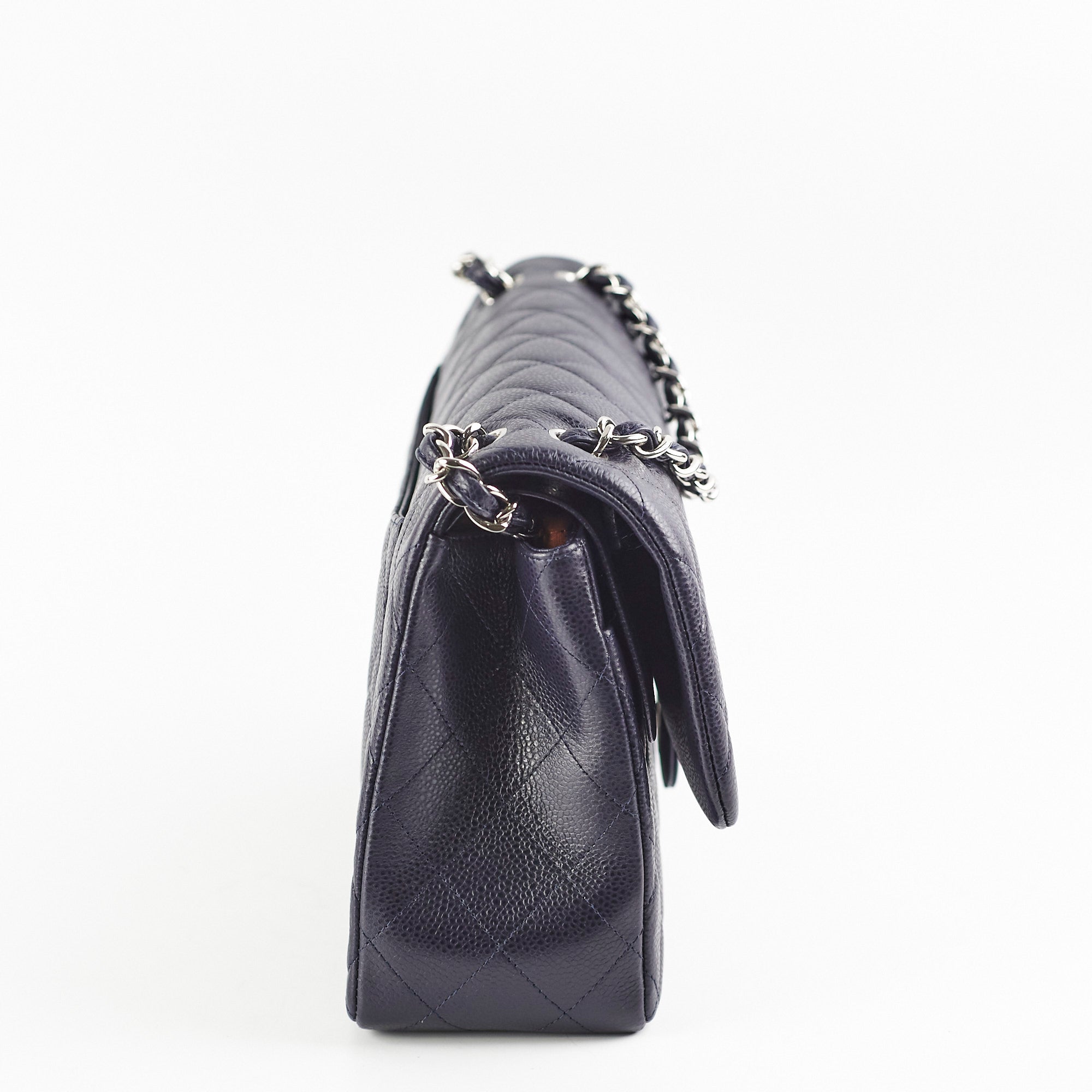 Chanel Jumbo Classic Double Flap Caviar Purple