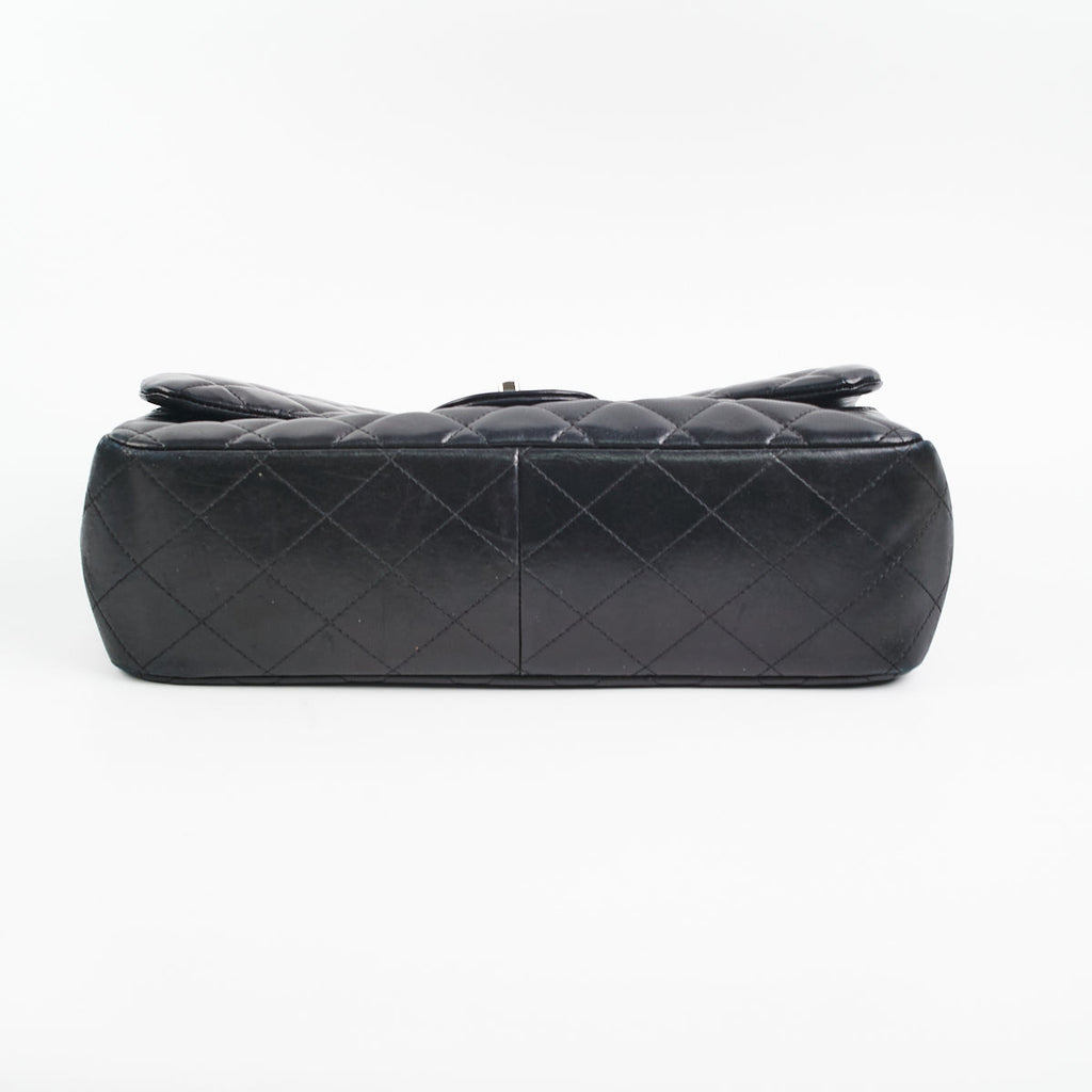 Chanel Black Jumbo Single Flap Black