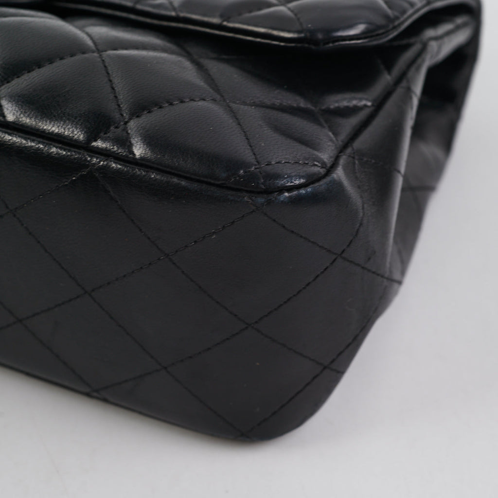 Chanel Black Jumbo Single Flap Black