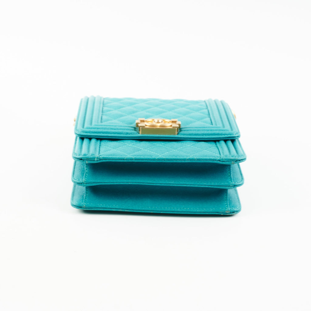 Chanel Vertical Boy Caviar Blue