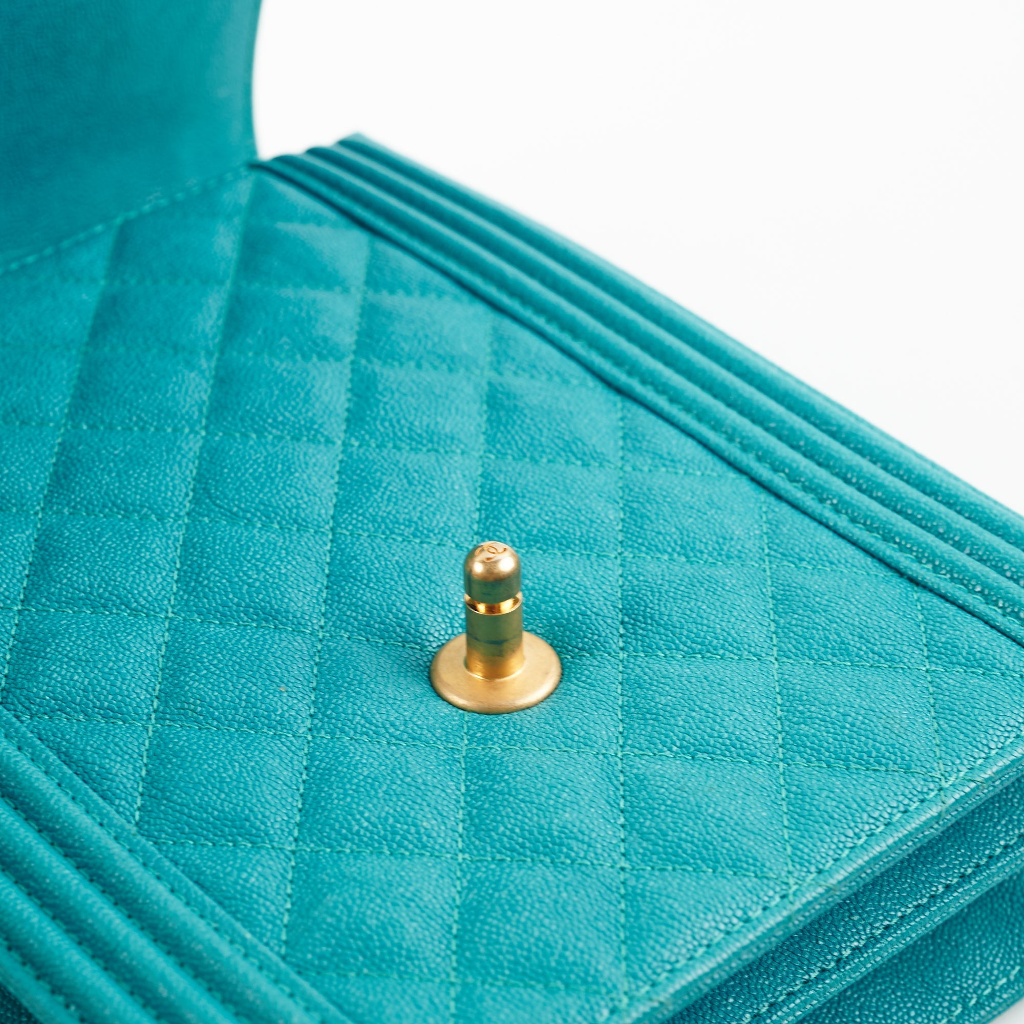 Chanel Vertical Boy Caviar Blue