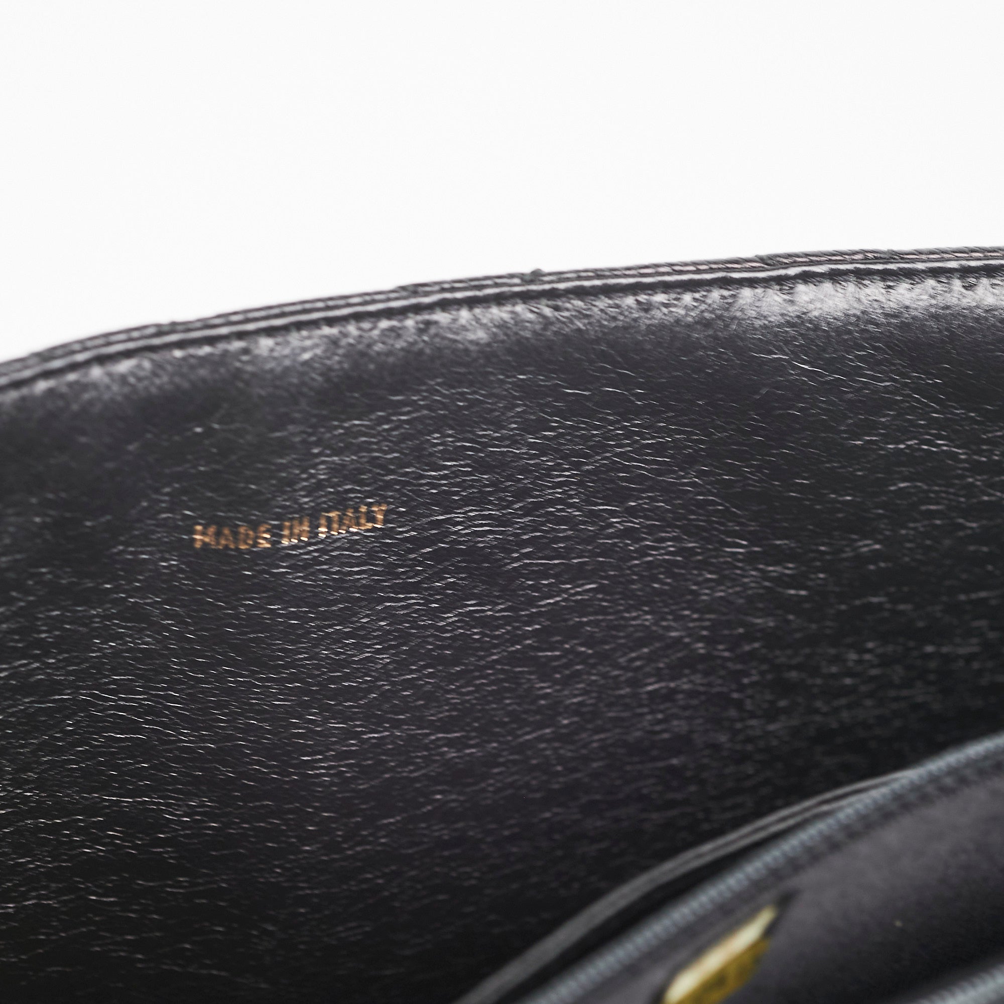 Chanel Vintage Large Kelly Caviar Black