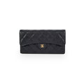 Chanel Long Wallet Caviar Black