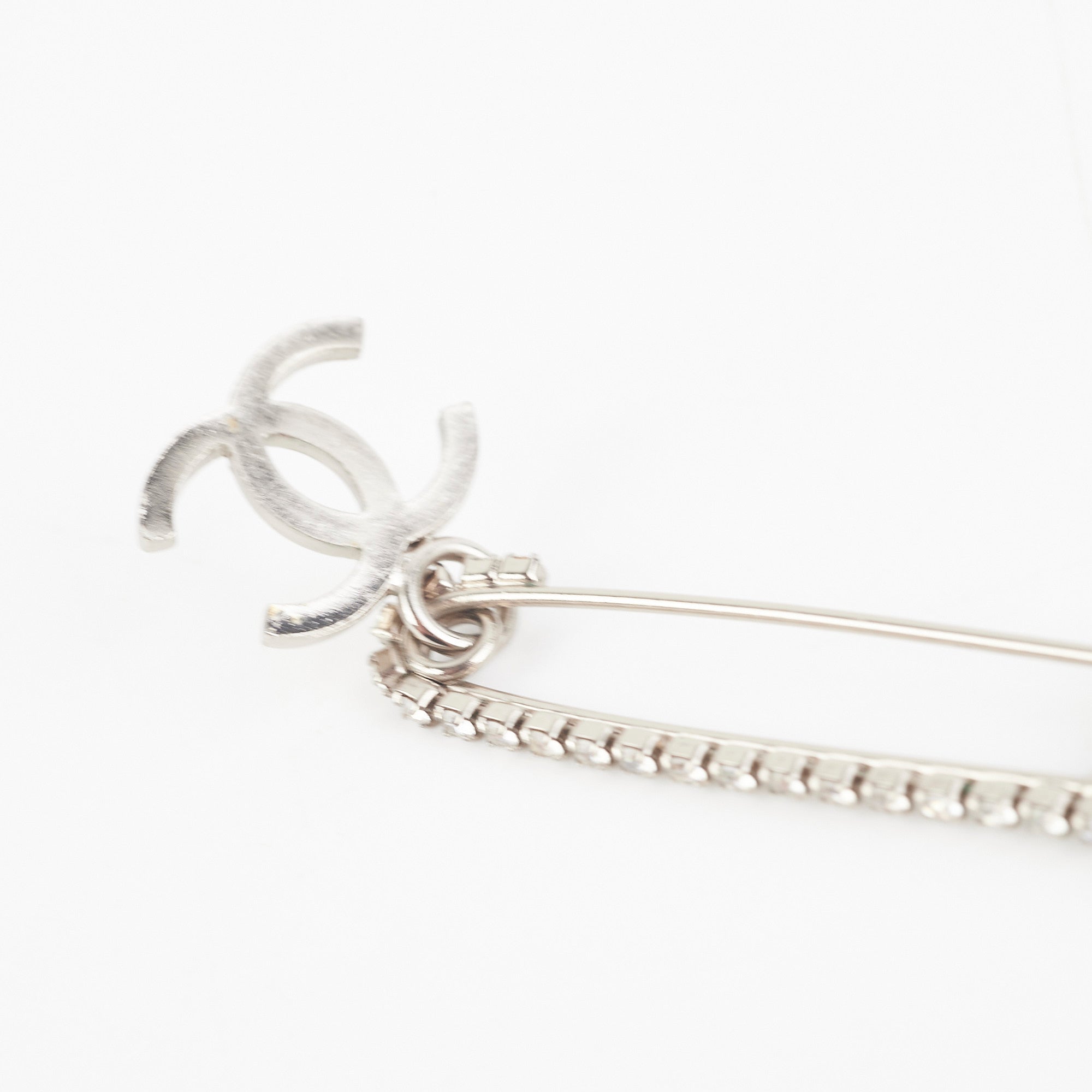 Chanel Crystal Brooch silver