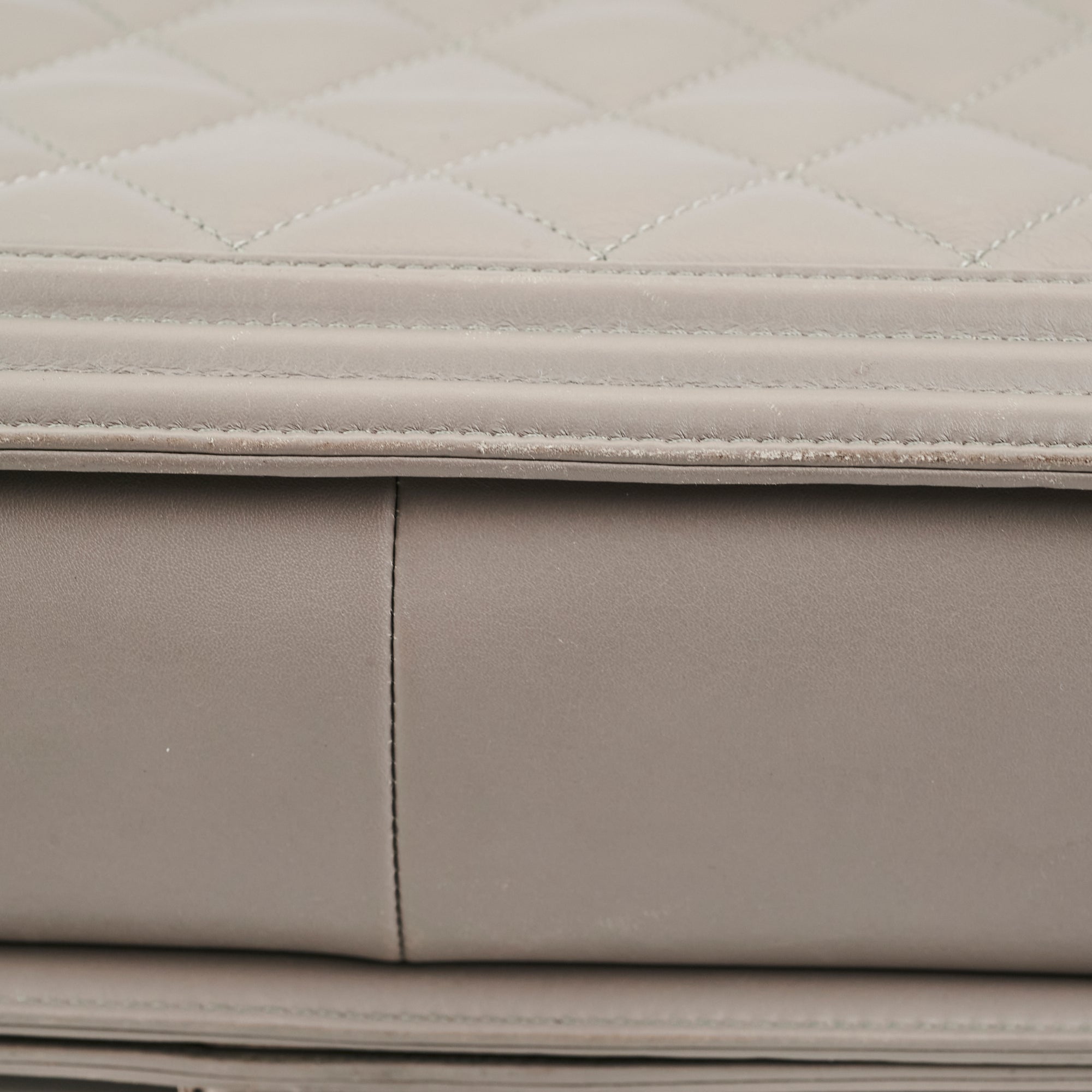 Chanel New Boy Lambskin Grey