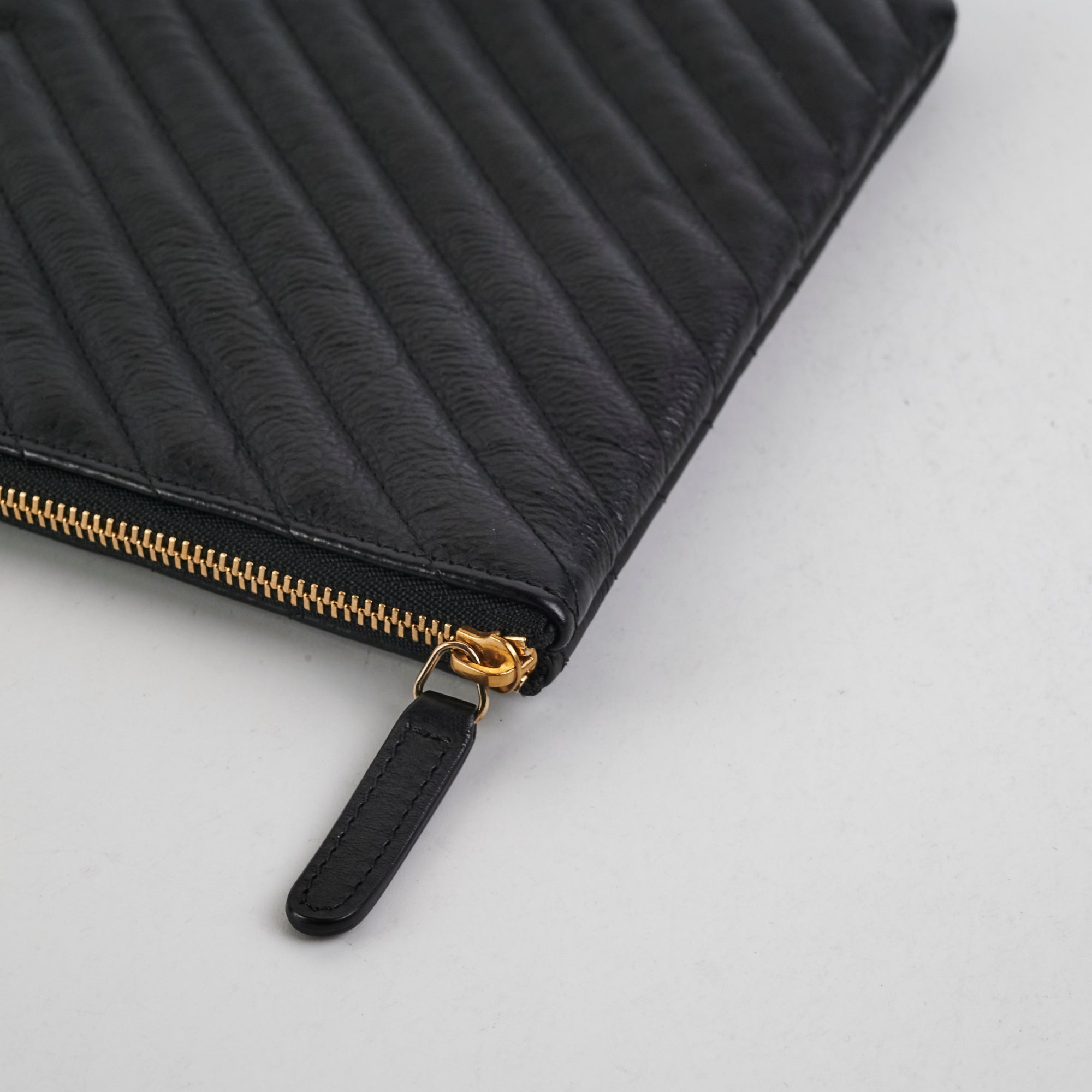 Chanel Large O Case Goatskin Black