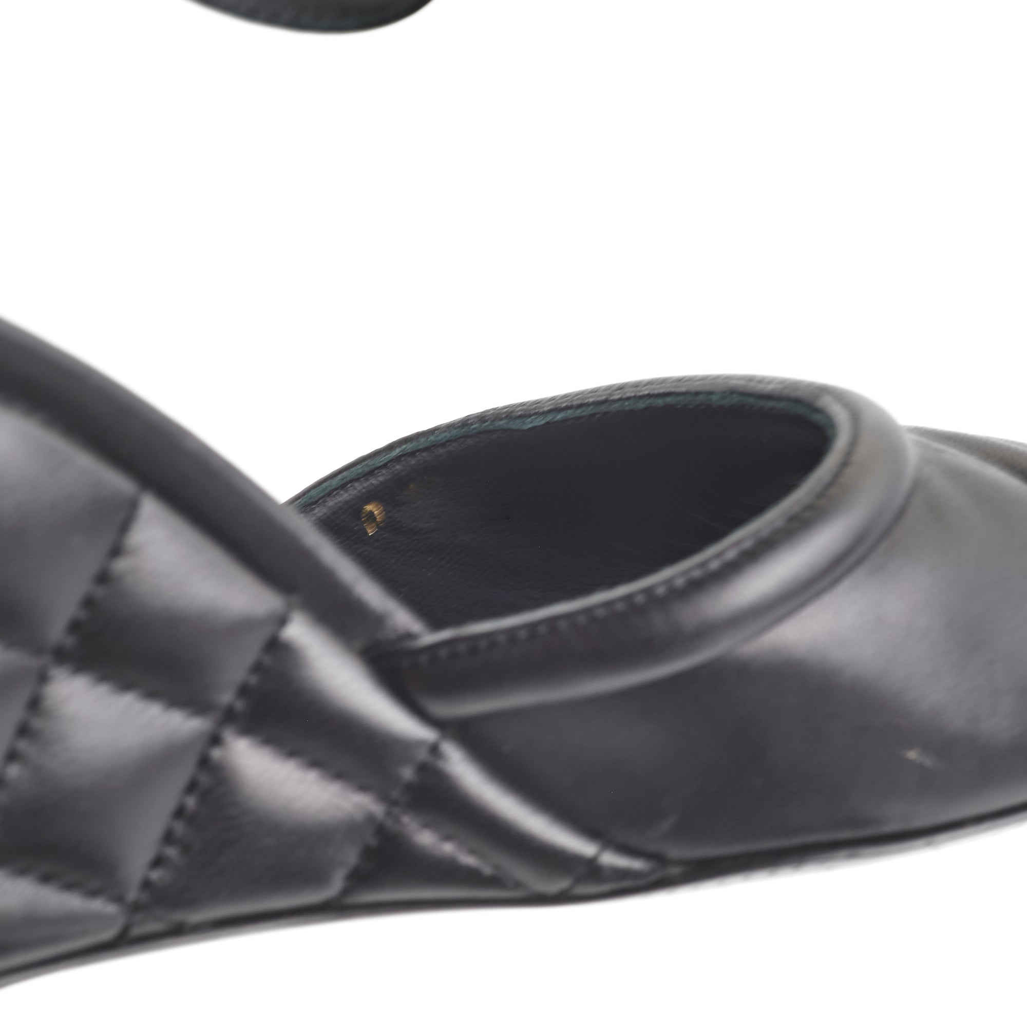 Chanel Quilted Black Sandals Size 40