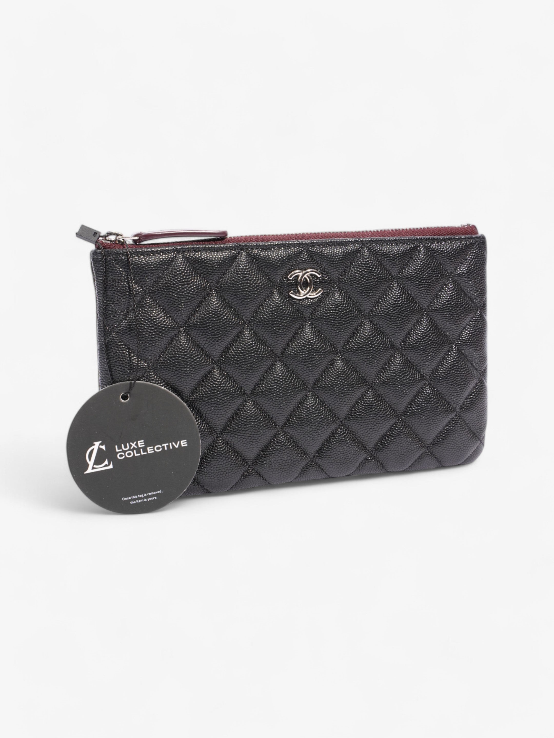 Chanel Purse Black Caviar Leather