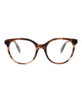 Alexander McQueen Womens Round/Oval Avana Avana Transparent Fashion Designer Eyewear