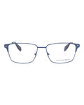 Alexander McQueen Mens Square/Rectangle Blue Silver Transparent Fashion Designer Eyewear