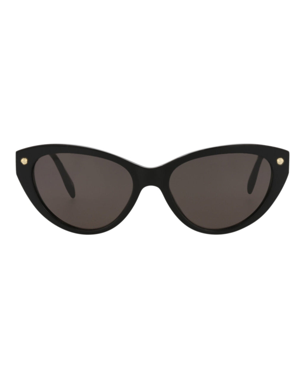 Alexander McQueen Womens Cat Eye Black Black Grey Fashion Designer Eyewear
