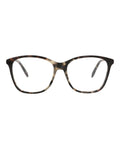 Alexander McQueen Mens Square/Rectangle Havana Havana Transparent Fashion Designer Eyewear