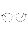 Alexander McQueen Mens Round/Oval Black Black Transparent Fashion Designer Eyewear