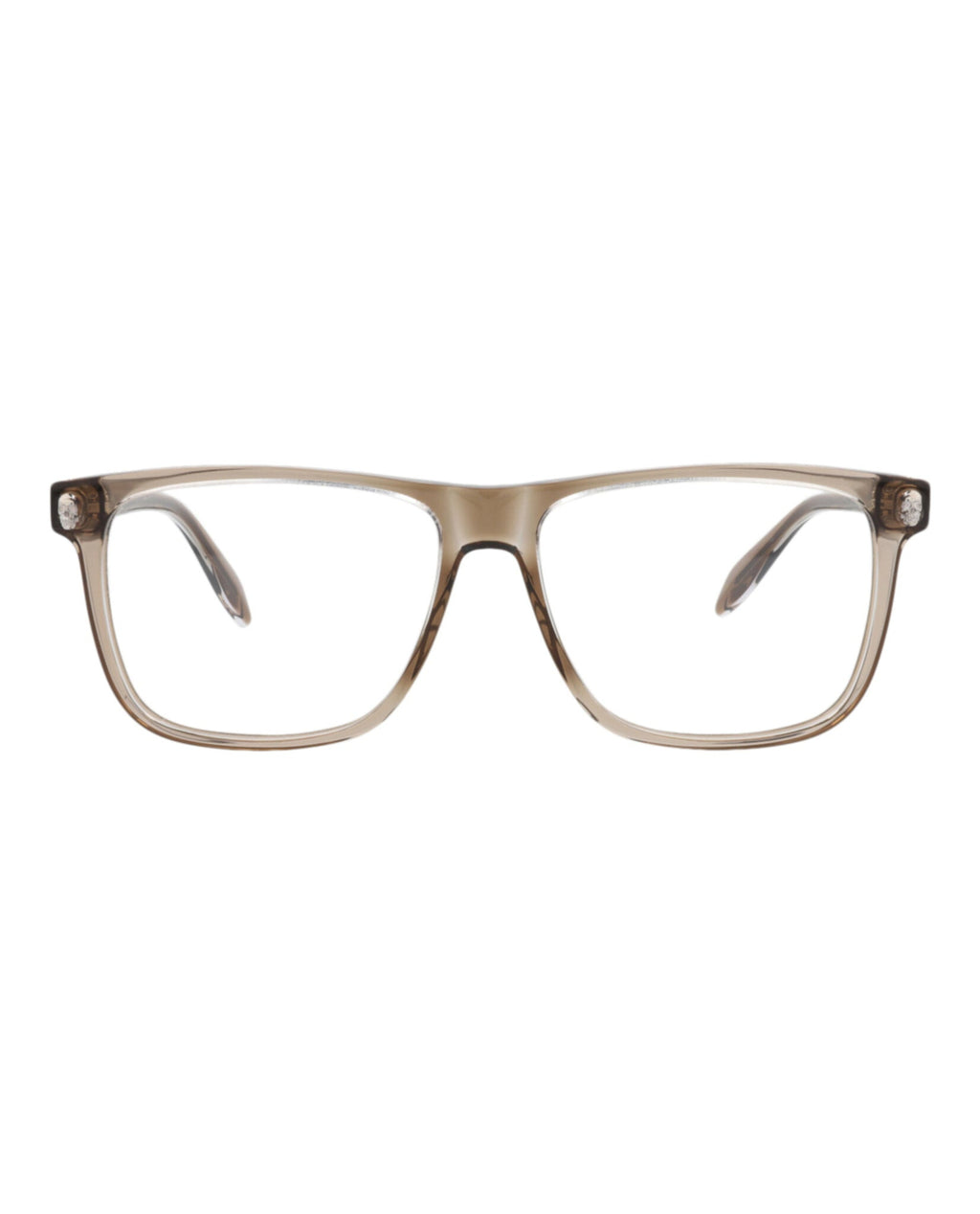 Alexander McQueen Mens Square/Rectangle Brown Brown Transparent Fashion Designer Eyewear