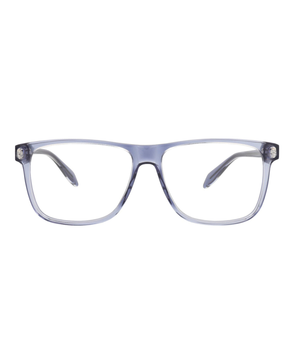 Alexander McQueen Mens Square/Rectangle Blue Blue Transparent Fashion Designer Eyewear