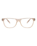 Alexander McQueen Unisex Square/Rectangle Nude Nude Transparent Fashion Designer Eyewear