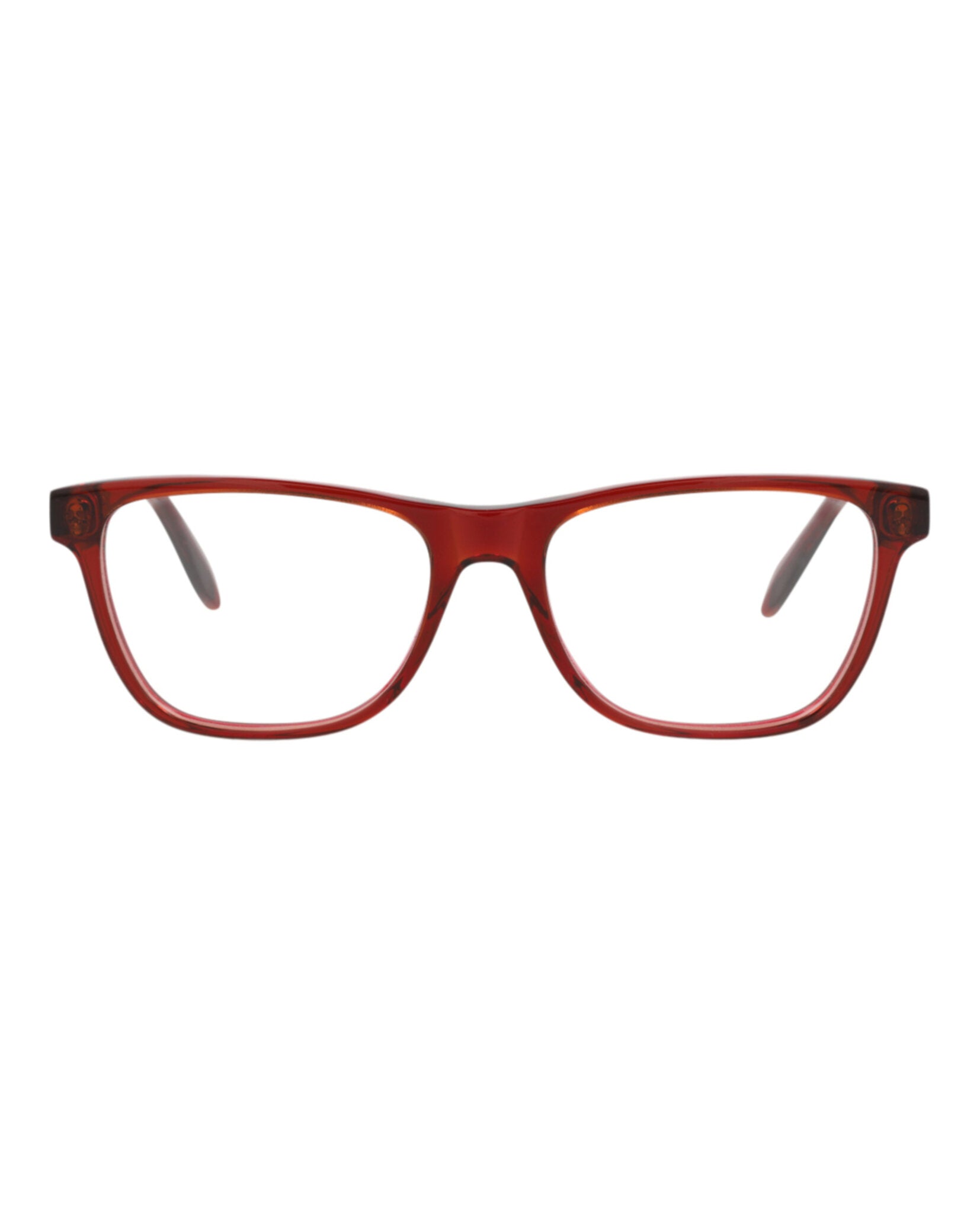 Alexander McQueen Unisex Square/Rectangle Red Red Transparent Fashion Designer Eyewear