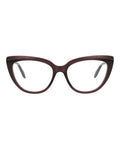 Alexander McQueen Womens Cat Eye Violet Violet Transparent Fashion Designer Eyewear