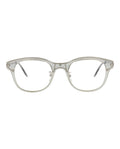 Alexander McQueen Mens Round/Oval Grey Silver Transparent Fashion Designer Eyewear