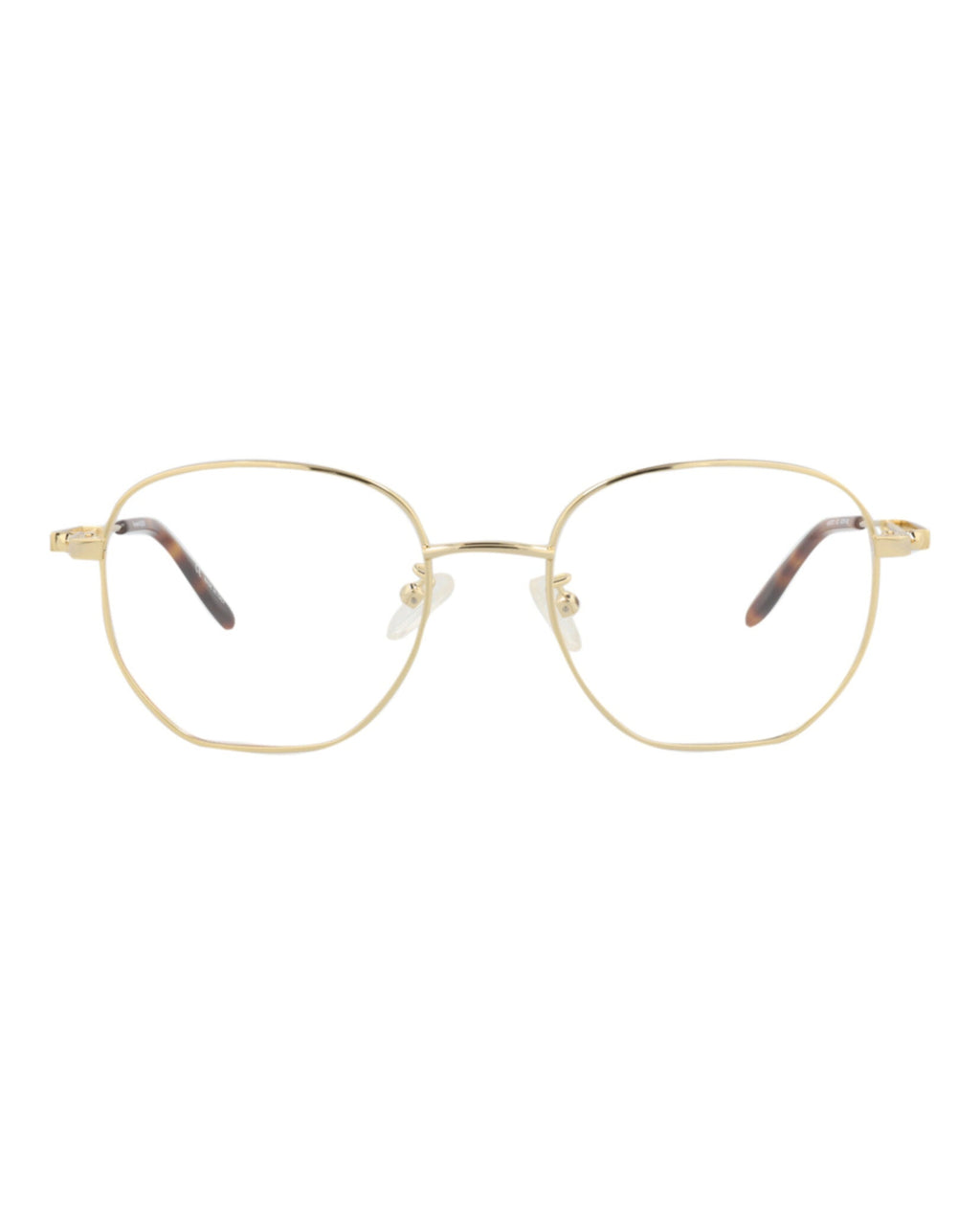 Alexander McQueen Mens Round/Oval Gold Gold Transparent Fashion Designer Eyewear