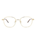Alexander McQueen Mens Round/Oval Gold Gold Transparent Fashion Designer Eyewear