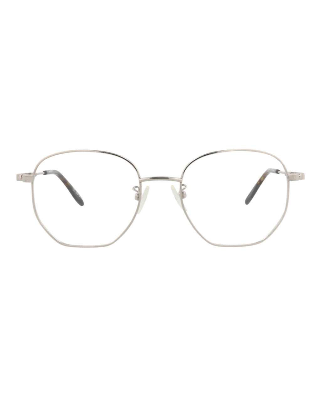 Alexander McQueen Mens Round/Oval Silver Silver Transparent Fashion Designer Eyewear