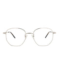 Alexander McQueen Mens Round/Oval Silver Silver Transparent Fashion Designer Eyewear