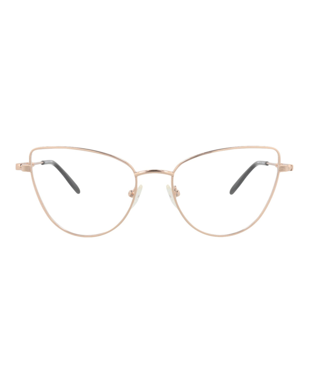 Alexander McQueen Womens Cat Eye Gold Gold Transparent Fashion Designer Eyewear
