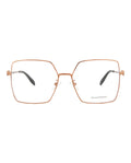Alexander McQueen Womens Square/Rectangle Nude Nude Transparent Fashion Designer Eyewear