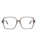 Alexander McQueen Womens Square/Rectangle Grey Grey Transparent Fashion Designer Eyewear