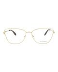 Alexander McQueen Womens Cat Eye Gold Gold Transparent Fashion Designer Eyewear