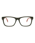 Alexander McQueen Mens Square/Rectangle Green Green Transparent Fashion Designer Eyewear
