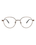 Alexander McQueen Unisex Round/Oval Brown Brown Transparent Fashion Designer Eyewear