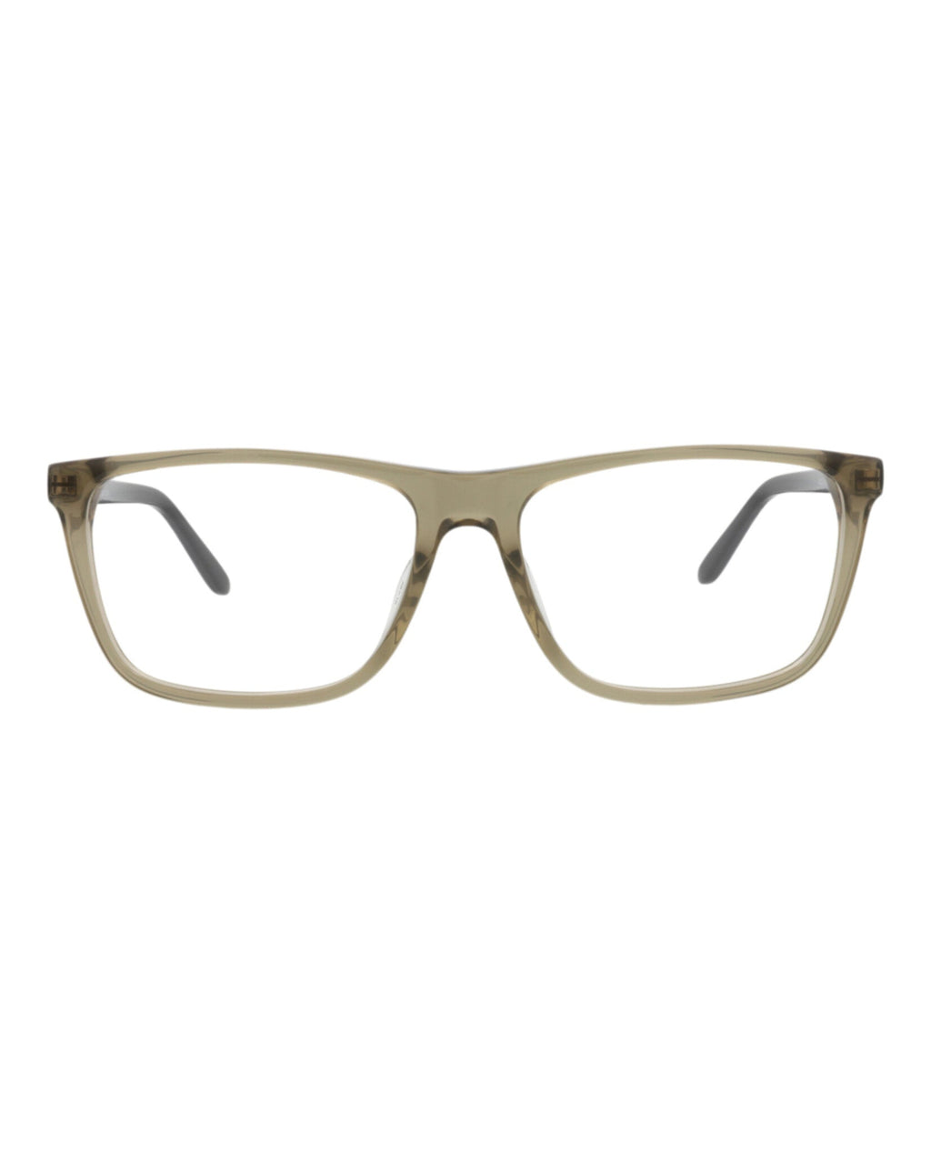 Alexander McQueen Mens Square/Rectangle Green Silver Transparent Fashion Designer Eyewear
