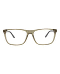 Alexander McQueen Mens Square/Rectangle Green Silver Transparent Fashion Designer Eyewear
