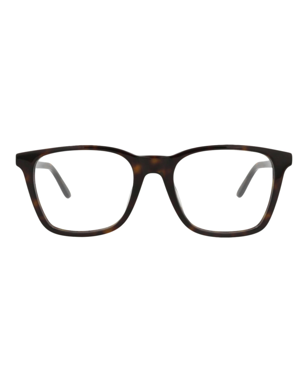 Alexander McQueen Mens Square/Rectangle Havana Gold Transparent Fashion Designer Eyewear