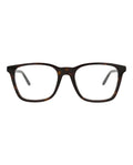 Alexander McQueen Mens Square/Rectangle Havana Gold Transparent Fashion Designer Eyewear