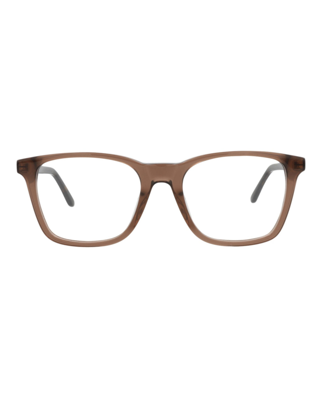 Alexander McQueen Mens Square/Rectangle Brown Silver Transparent Fashion Designer Eyewear