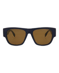 Alexander McQueen Mens Square/Rectangle Blue Blue Brown Fashion Designer Eyewear