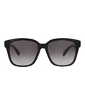 Alexander McQueen Womens Square/Rectangle Black Black Grey Fashion Designer Eyewear