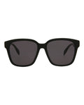 Alexander McQueen Womens Square/Rectangle Black Black Grey Fashion Designer Eyewear