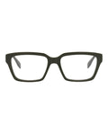 Alexander McQueen Mens Square/Rectangle Green Green Transparent Fashion Designer Eyewear