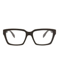 Alexander McQueen Mens Square/Rectangle Brown Brown Transparent Fashion Designer Eyewear