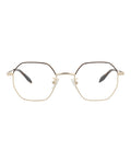 Alexander McQueen Unisex Round/Oval Gold Gold Transparent Fashion Designer Eyewear