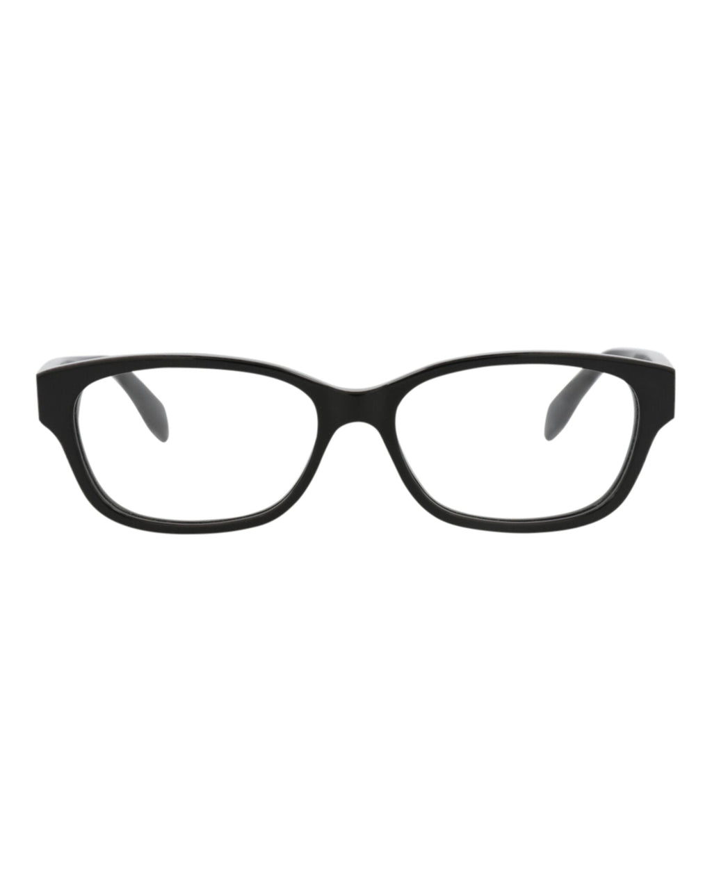 Alexander McQueen Womens Square/Rectangle Black Black Transparent Fashion Designer Eyewear