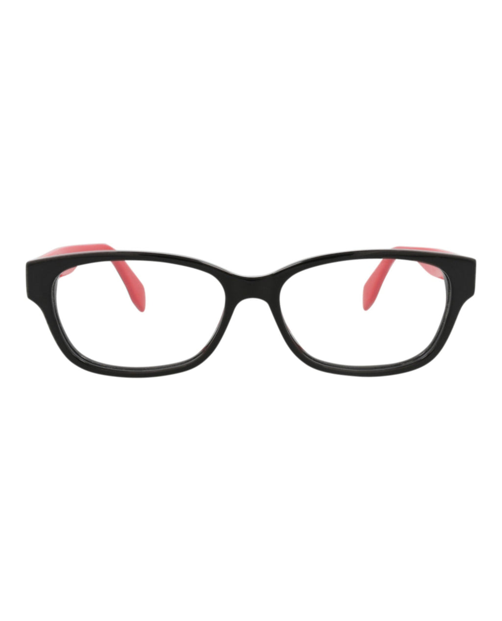 Alexander McQueen Womens Square/Rectangle Black Black Transparent Fashion Designer Eyewear