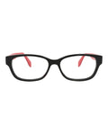 Alexander McQueen Womens Square/Rectangle Black Black Transparent Fashion Designer Eyewear